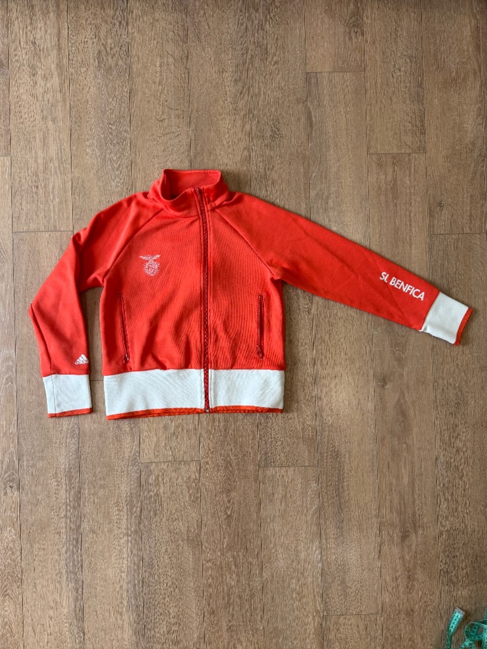Adidas SL Benfica Track Jacket Women's Small Red Full Zip Soccer Portugal